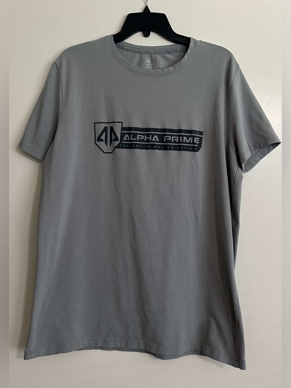 Alpha Prime Gray Logo Tee